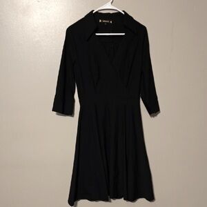 Miusol Elegant Black Long Sleeve Dress